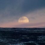 Moon rise over the Mendips